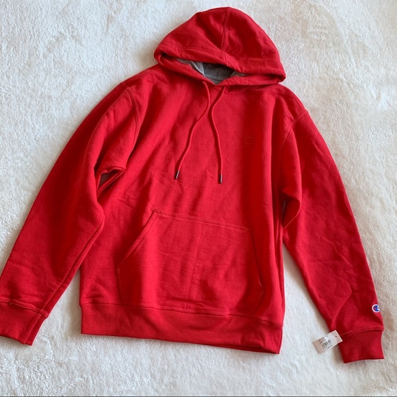 NWT Champion Powerblend Hoodie Red Men’s M - Picture 1 of 8